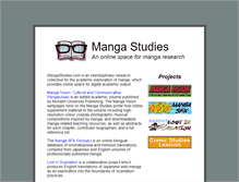 Tablet Screenshot of mangastudies.com